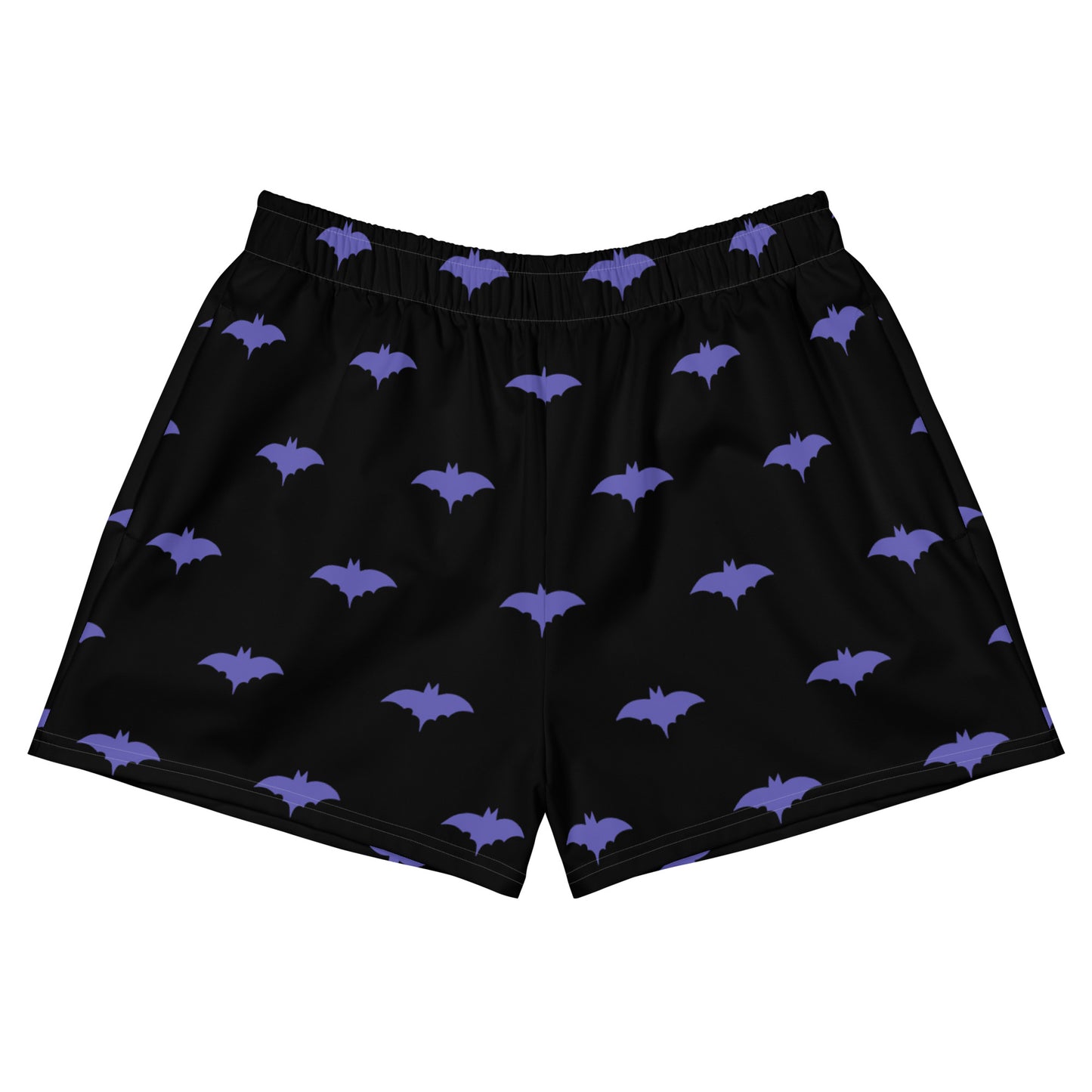 Bat Print Unisex Athletic Shorts