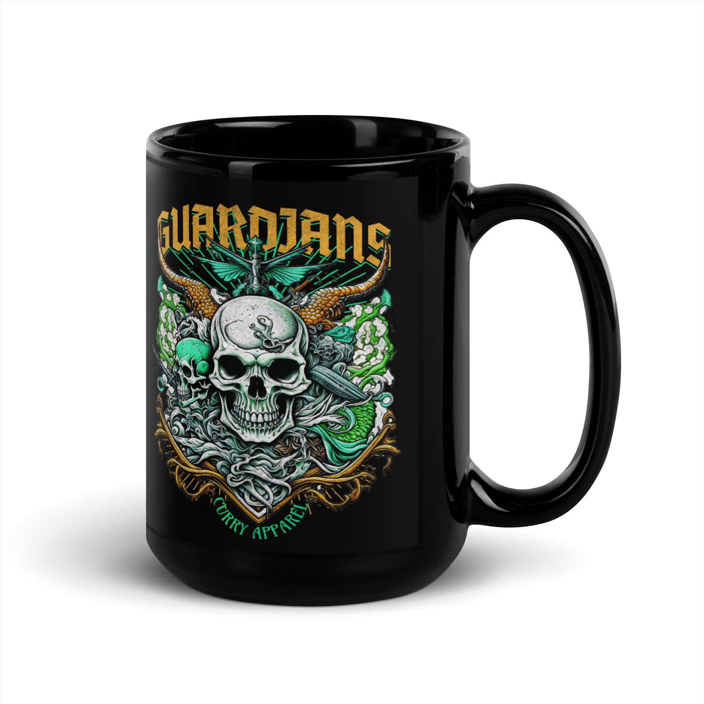 Black Guardian Glossy Mug