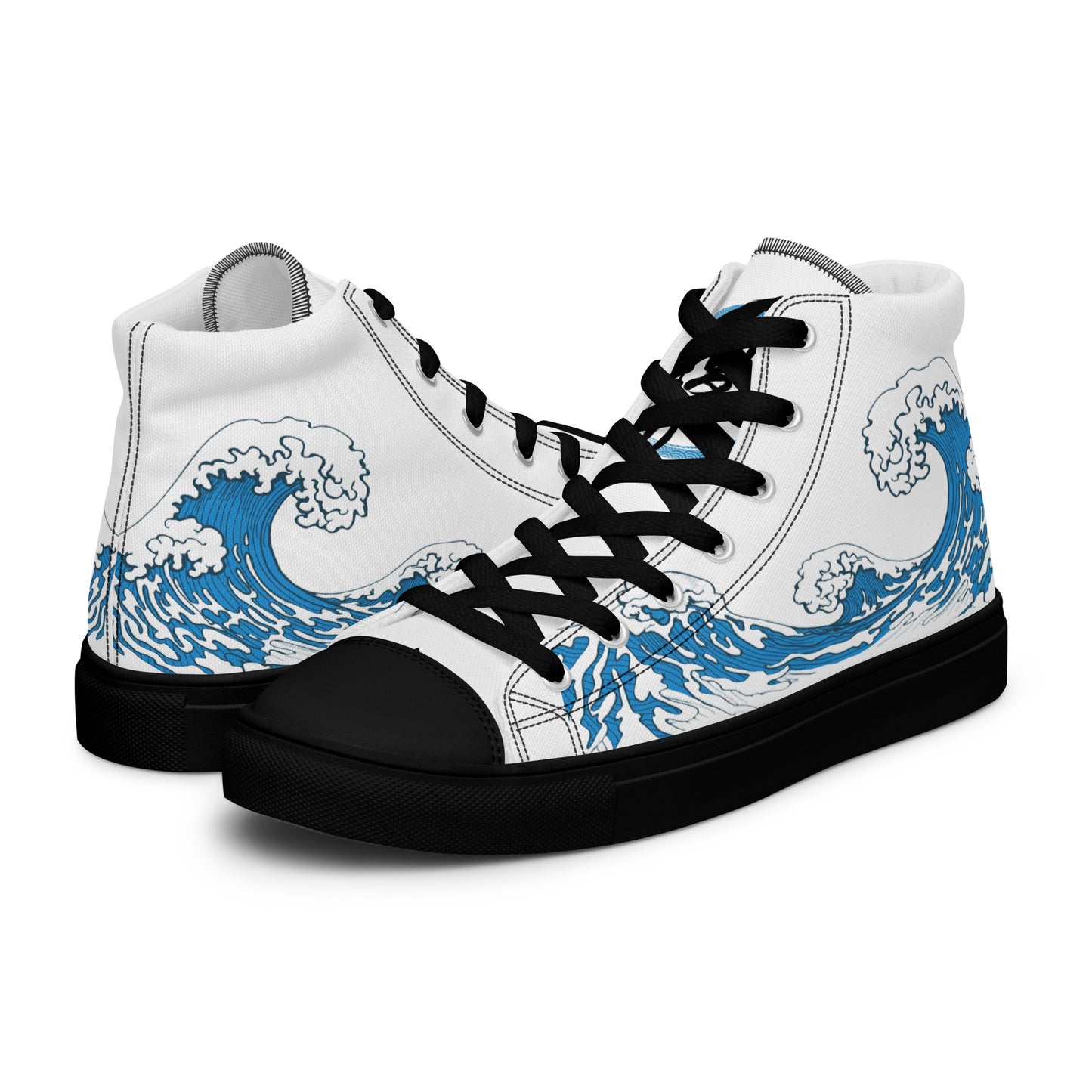 Men’s Japanese Wave high top canvas shoes