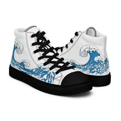 Men’s Japanese Wave high top canvas shoes