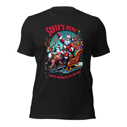 Unisex Santa's Here t-shirt Curry Apparel